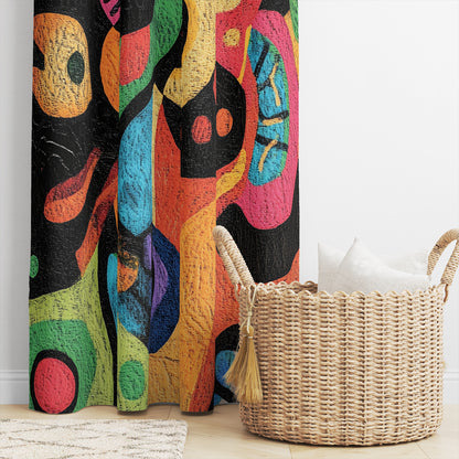 "Carnival of Colors" Artistic Shower Curtain by Javier "Colorista" Martinez